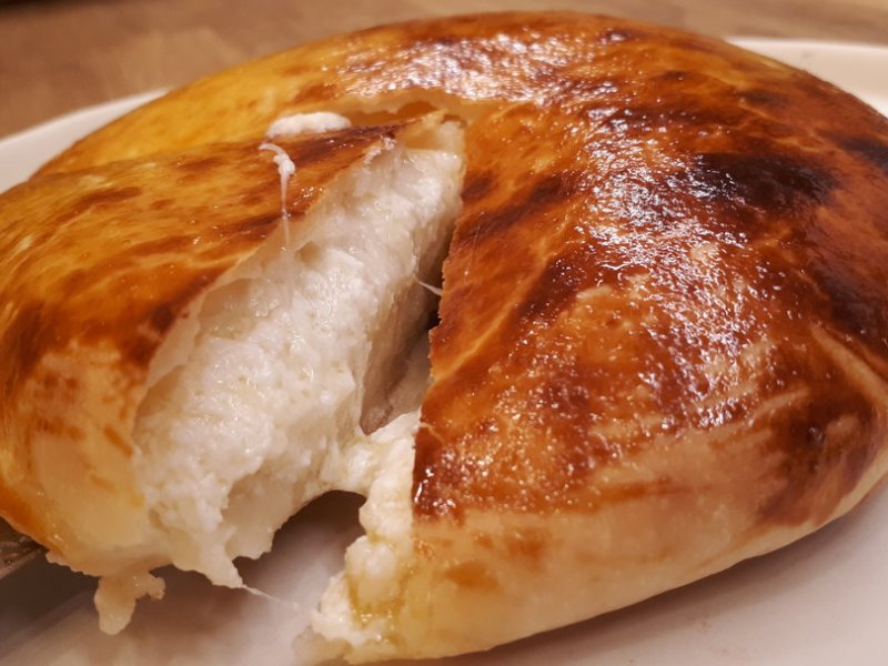 Hachapuri, Georgian flatbread stuffed with cheese